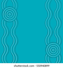 Australian Aboriginal art background in vector format.