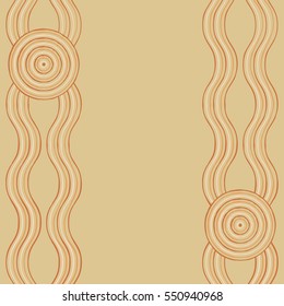 Australian Aboriginal art background in vector format.