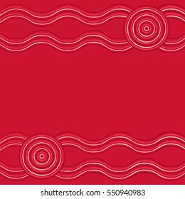 Australian Aboriginal art background in vector format.
