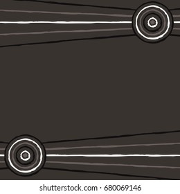 Australian Aboriginal art background in vector format.