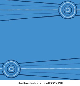 Australian Aboriginal art background in vector format.