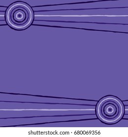 Australian Aboriginal art background in vector format.