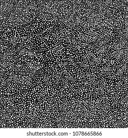 Australian aboriginal hand drawn seamless vector pattern with white dots on black background