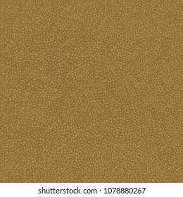 Australian aboriginal hand drawn seamless vector pattern with gold dots on brown background