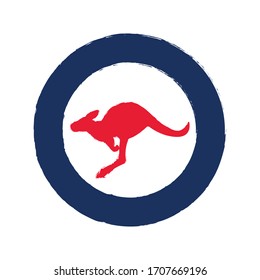 Australian Air Force Roundel. Military Symbol. Vector Illustration