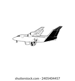 Silueta vectorial de diseño de aviones australianos perfecta para libros de avión, carteles, libros de imágenes para niños, libros de aviación y libros de historia
