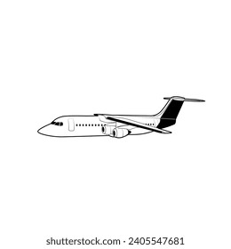 Australian airplane design vector silhouette perfect for airplane books, posters, children's picture books, aviation books and story books