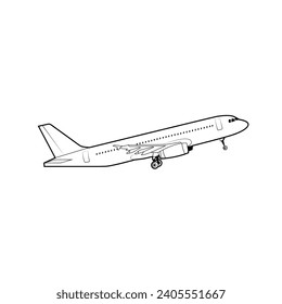 Australian airplane design vector silhouette perfect for airplane books, posters, children's picture books, aviation books and story books