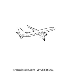 Australian airplane design vector silhouette perfect for airplane books, posters, children's picture books, aviation books and story books