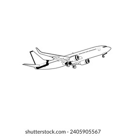 Australian airplane design vector silhouette perfect for airplane books, posters, children's picture books, aviation books and story books