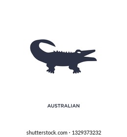australian alligator icon. Simple element illustration from culture concept. australian alligator editable symbol design on white background. Can be use for web and mobile.