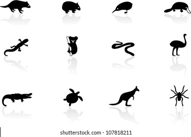 Australian animal icons