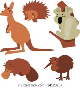 australian animals set