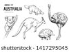 vintage australian animals