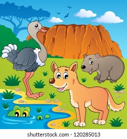 Australian animals theme 5 - vector illustration.