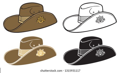 Australian army slouch hat