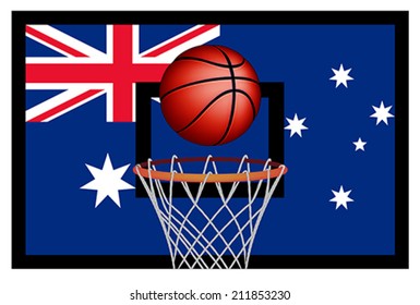 Australian basket ball, vector 