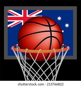 Australian basket ball, vector 