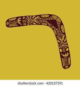Australian boomerang vector illustration