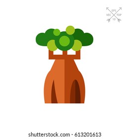 Australian bottle tree icon