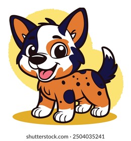 Australian Cattle Dog breed cartoon character