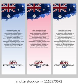 Australian Constitutional Day Vector Illustration. Suitable for greeting card, poster and banner.