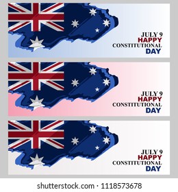 Australian Constitutional Day Vector Illustration. Suitable for greeting card, poster and banner.