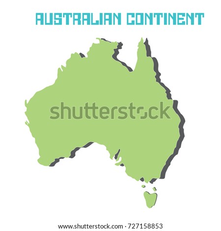 australian continent stock vector royalty free 727158853 australian continent