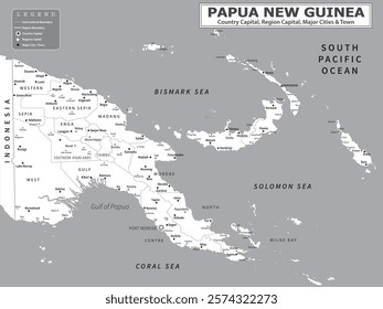 Australian Countries Geography Political map. Political map of country with capital, province or state capital, major cities and town.