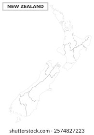 Australian Countries Geography Political map. Political map of country with capital, province or state capital, major cities and town.