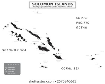 Australian Countries Geography Political map. Political map of country with capital, province or state capital, major cities and town.