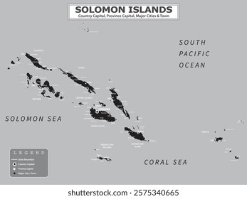 Australian Countries Geography Political map. Political map of country with capital, province or state capital, major cities and town.