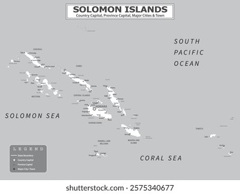 Australian Countries Geography Political map. Political map of country with capital, province or state capital, major cities and town.