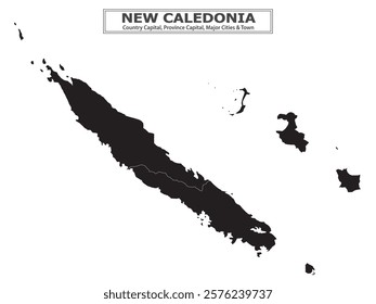 Australian Countries Geography Political map. Political map of country with capital, province or state capital, major cities and town.