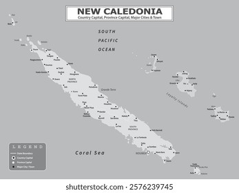 Australian Countries Geography Political map. Political map of country with capital, province or state capital, major cities and town.