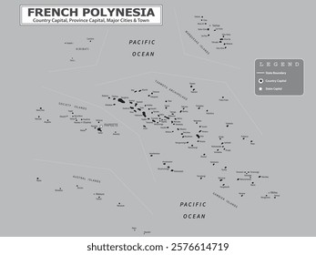 Australian Countries Geography Political map. Political map of country with capital, province or state capital, major cities and town.