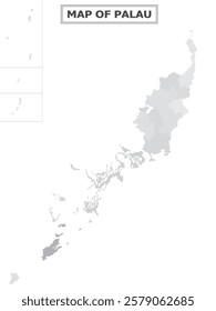 Australian Countries Geography Political map. Political map of country with capital, province or state capital, major cities and town.