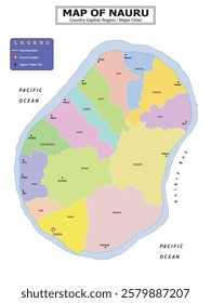 Australian Countries Geography Political map. Political map of country with capital, province or state capital, major cities and town.