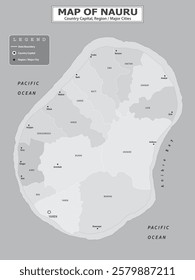 Australian Countries Geography Political map. Political map of country with capital, province or state capital, major cities and town.