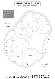 Australian Countries Geography Political map. Political map of country with capital, province or state capital, major cities and town.