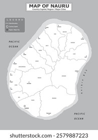 Australian Countries Geography Political map. Political map of country with capital, province or state capital, major cities and town.