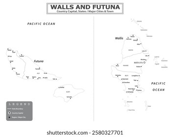 Australian Countries Geography Political map. Political map of country with capital, province or state capital, major cities and town.