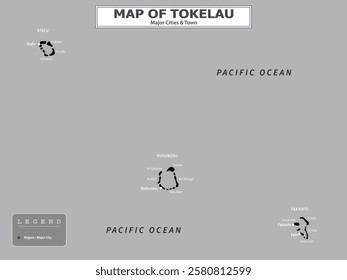 Australian Countries Geography Political map. Political map of country with capital, province or state capital, major cities and town.