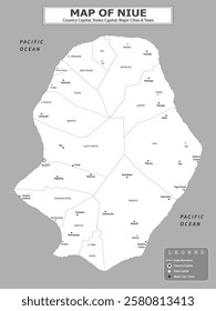 Australian Countries Geography Political map. Political map of country with capital, province or state capital, major cities and town.