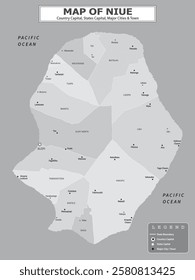 Australian Countries Geography Political map. Political map of country with capital, province or state capital, major cities and town.