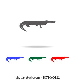Australian crocodile icon. Elements of Australian animals multi colored icons. Premium quality graphic design icon. Simple icon for websites web design mobile app, info graphics on white background