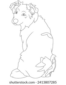 Australian Dog coloring page for kids and Adults 