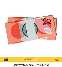 Australian dollar banknote. 