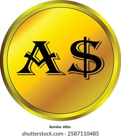 Australian Dollar currency. Australian dollar coins