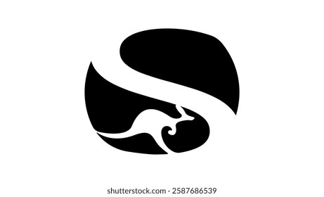 Australian Dollar logo , black isolated silhouette